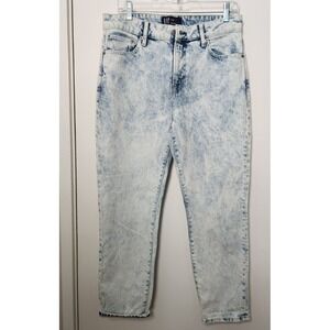 Gap Denim Universal‎ Slim Boyfriend Acid Washed Ankle Jeans 8 Stretch Mid Rise